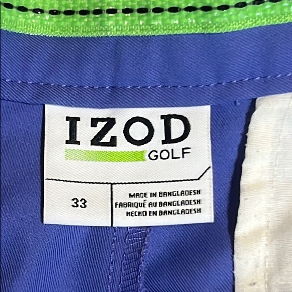 Izod Men's Purple Golf Shorts sz 33 - Picture 2 of 9